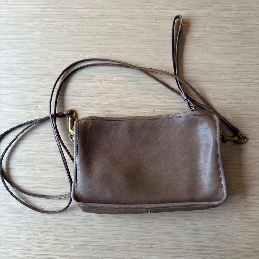 Coach Brown Leather Crossbody Bag